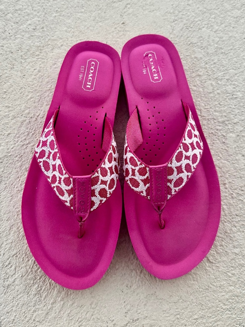 Coach Jessalyn Flip Flips, Size 7.5